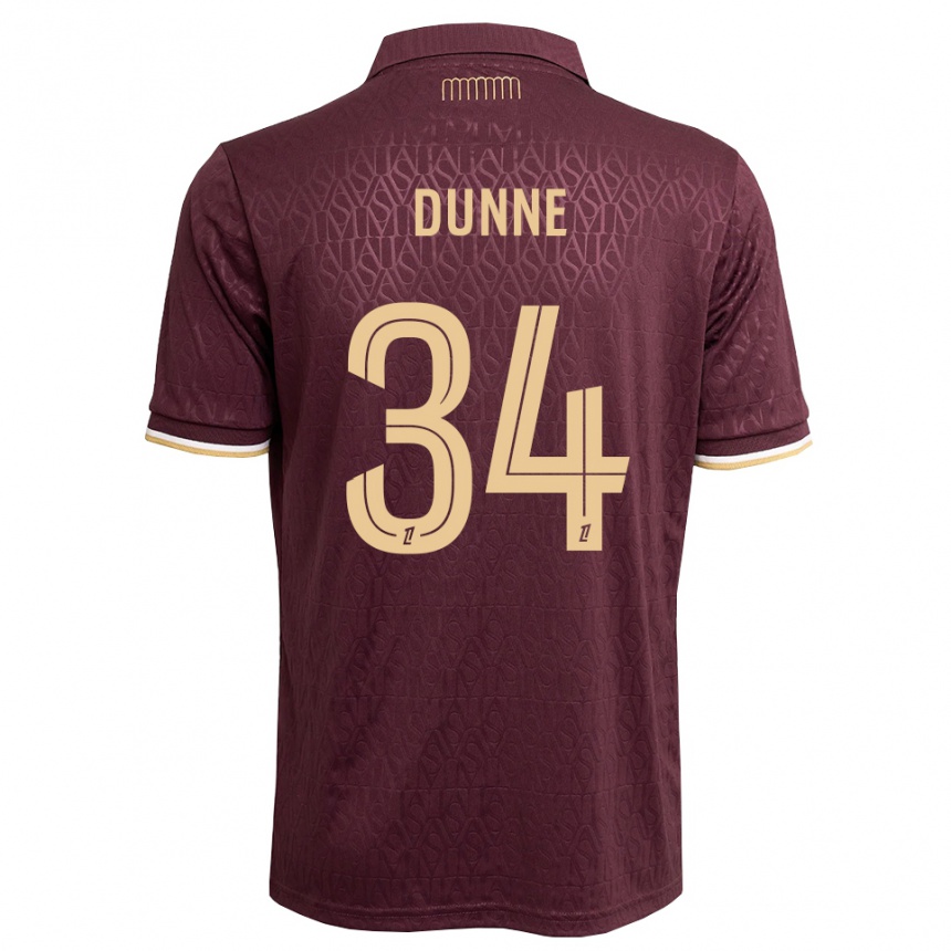 נשים כדורגל David Dunne #34 חום חולי אדום הרחק ג'רזי 2026/27