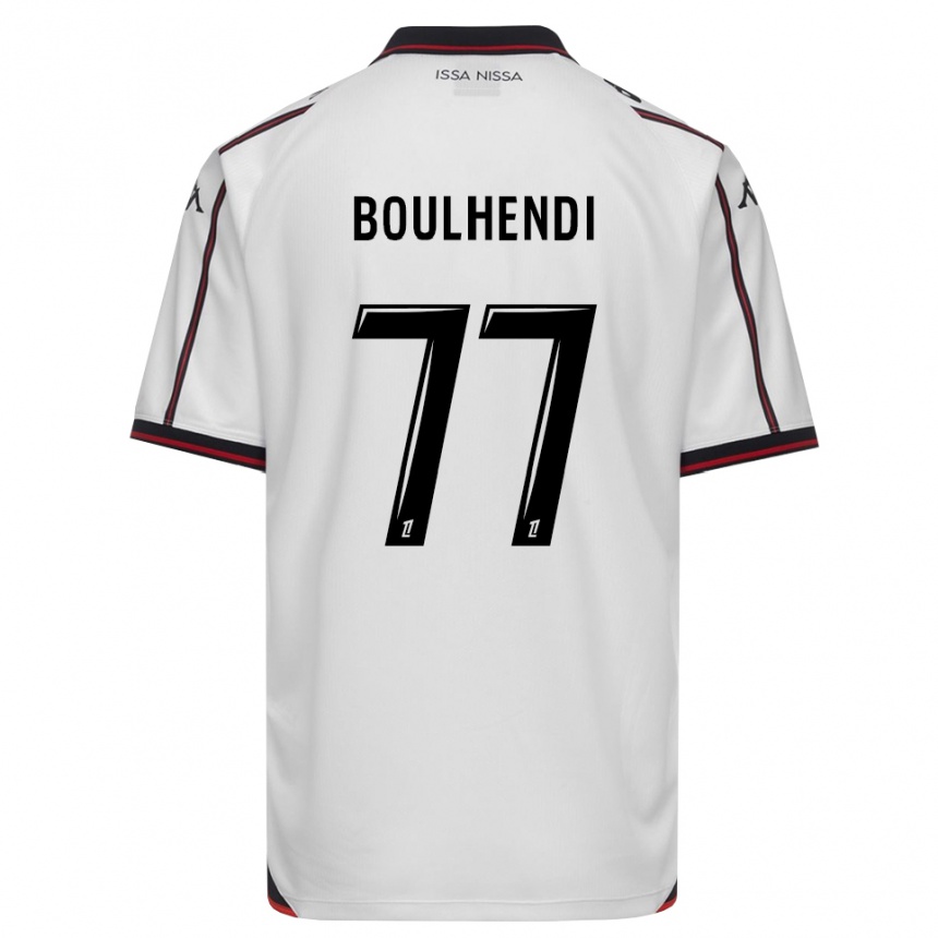 נשים כדורגל Teddy Boulhendi #77 שחור לבן הרחק ג'רזי 2026/27