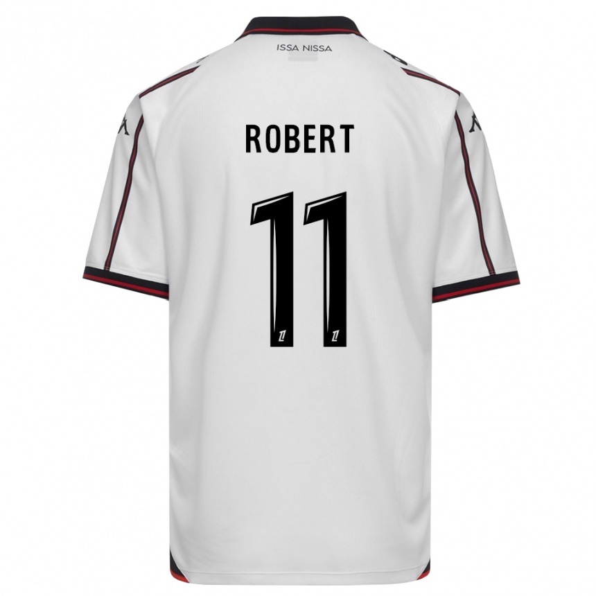 נשים כדורגל Rachel Robert #11 שחור לבן הרחק ג'רזי 2026/27