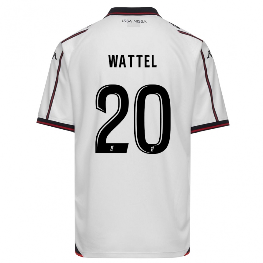 נשים כדורגל Sami Wattel #20 שחור לבן הרחק ג'רזי 2026/27