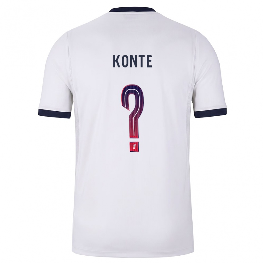 נשים כדורגל Maeta Konte #0 לבן שחור אדום הרחק ג'רזי 2026/27 נשים כדורגל Maeta Konte #0 לבן שחור אדום הרחק ג'רזי 2026/27