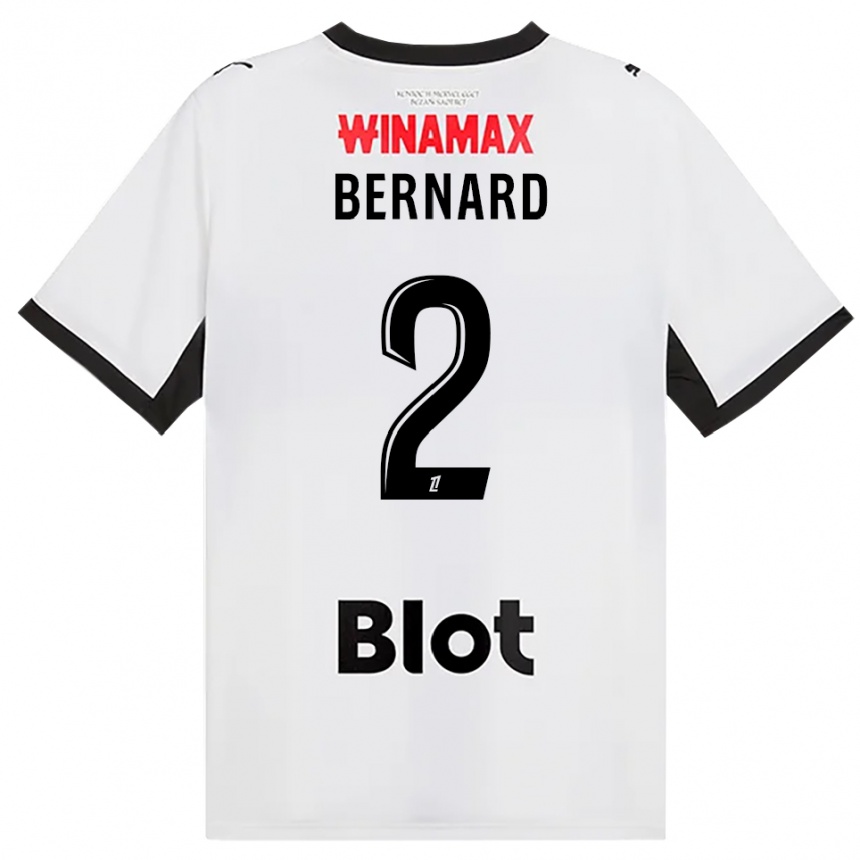 נשים כדורגל Alexis Bernard #2 לבן אדום שחור הרחק ג'רזי 2026/27