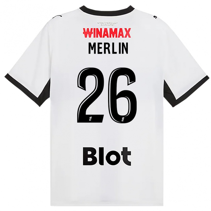 נשים כדורגל קוונטין מרלין #26 לבן אדום שחור הרחק ג'רזי 2026/27 נשים כדורגל קוונטין מרלין #26 לבן אדום שחור הרחק ג'רזי 2026/27