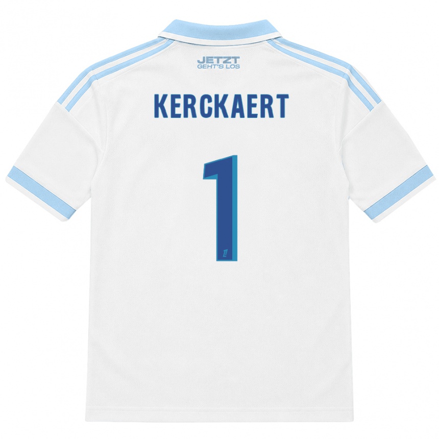 נשים כדורגל Gabriel Kerckaert #1 כחול שמיים בהיר לבן אדום הרחק ג'רזי 2026/27