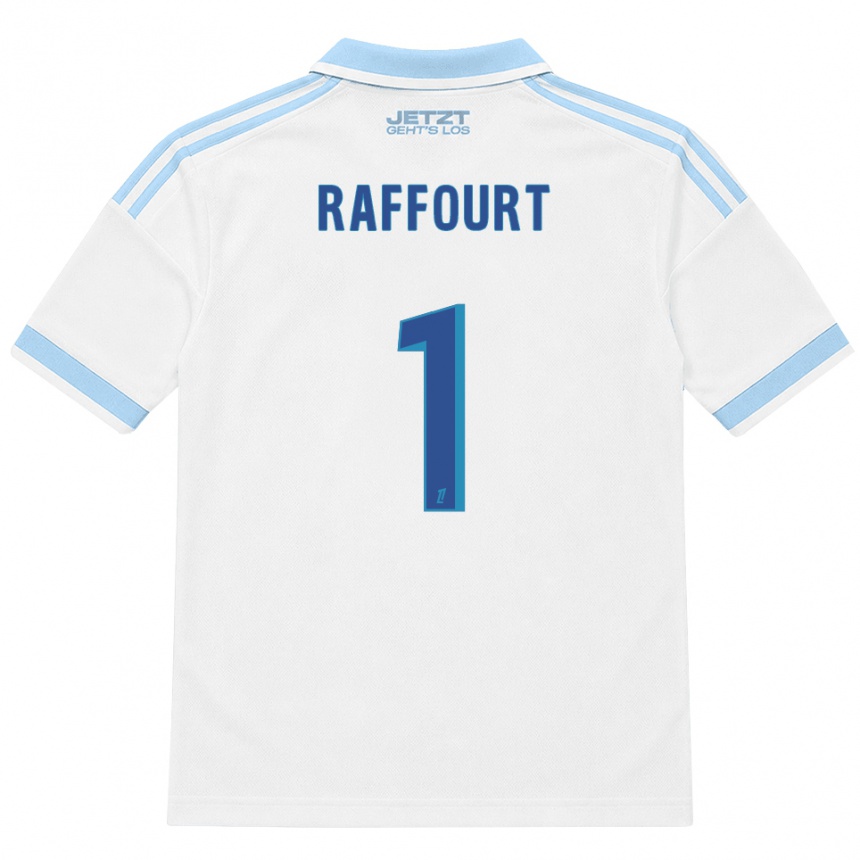נשים כדורגל Timéo Raffourt #1 כחול שמיים בהיר לבן אדום הרחק ג'רזי 2026/27