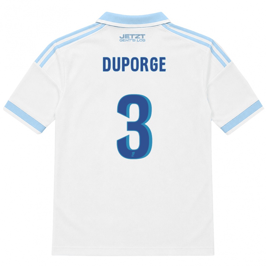 נשים כדורגל Morgane Duporge #3 כחול שמיים בהיר לבן אדום הרחק ג'רזי 2026/27