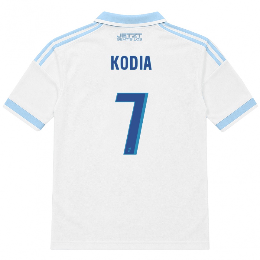 נשים כדורגל Ghianny Kodia #7 כחול שמיים בהיר לבן אדום הרחק ג'רזי 2026/27