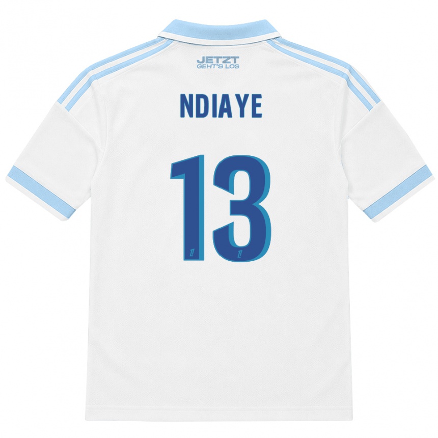 נשים כדורגל Serigne Ndiaye #13 כחול שמיים בהיר לבן אדום הרחק ג'רזי 2026/27