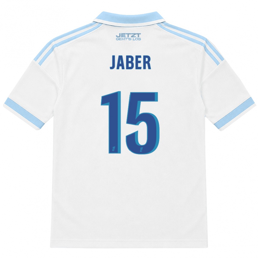 נשים כדורגל Wissem Jaber #15 כחול שמיים בהיר לבן אדום הרחק ג'רזי 2026/27