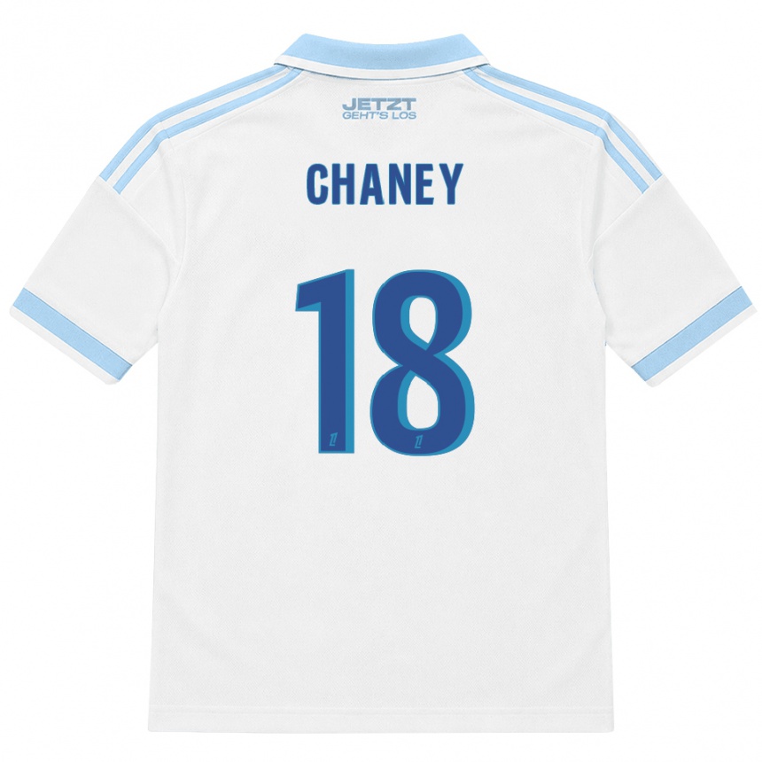 נשים כדורגל Amanda Chaney #18 כחול שמיים בהיר לבן אדום הרחק ג'רזי 2026/27