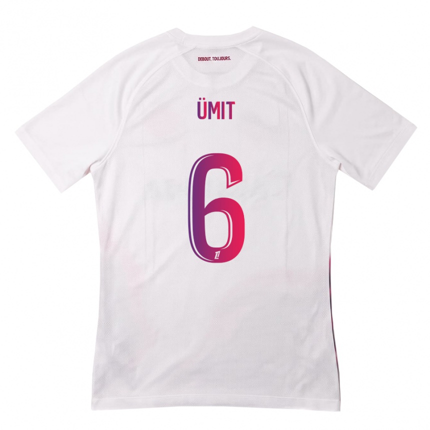 נשים כדורגל אומיט אקדאג #6 לבן ורוד סגול הרחק ג'רזי 2026/27
