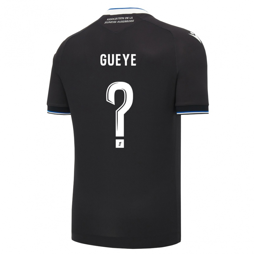 נשים כדורגל Khady Gueye #0 שחור כחול לבן הרחק ג'רזי 2026/27