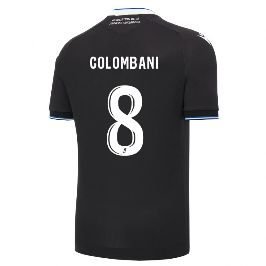 נשים כדורגל Tiahiti Colombani #8 שחור כחול לבן הרחק ג'רזי 2026/27