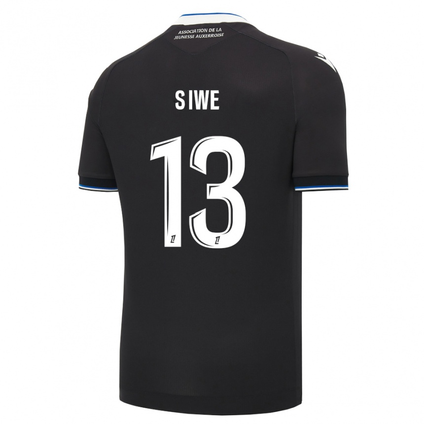 נשים כדורגל Telli Siwe #13 שחור כחול לבן הרחק ג'רזי 2026/27