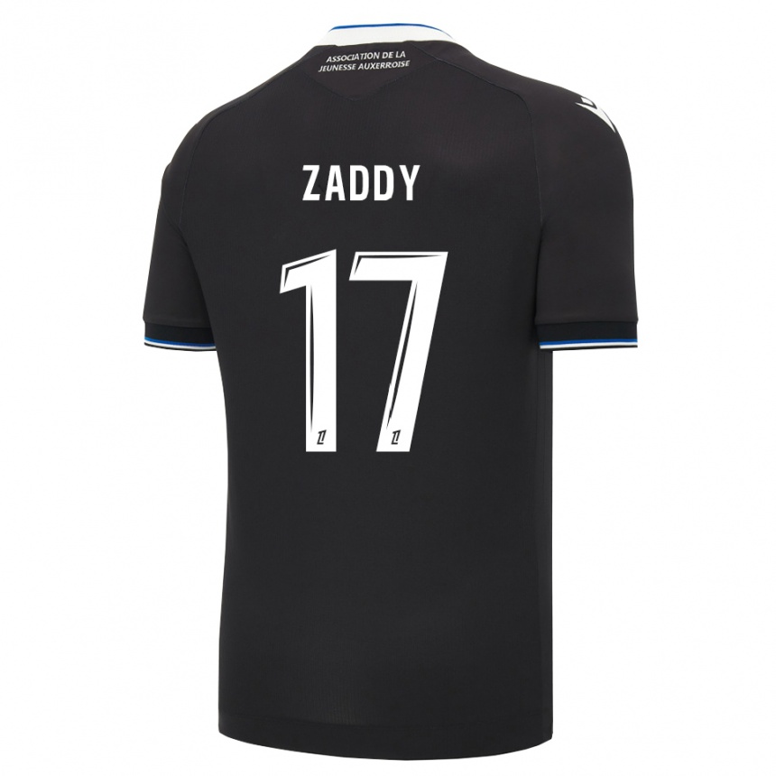 נשים כדורגל Yvan Zaddy #17 שחור כחול לבן הרחק ג'רזי 2026/27