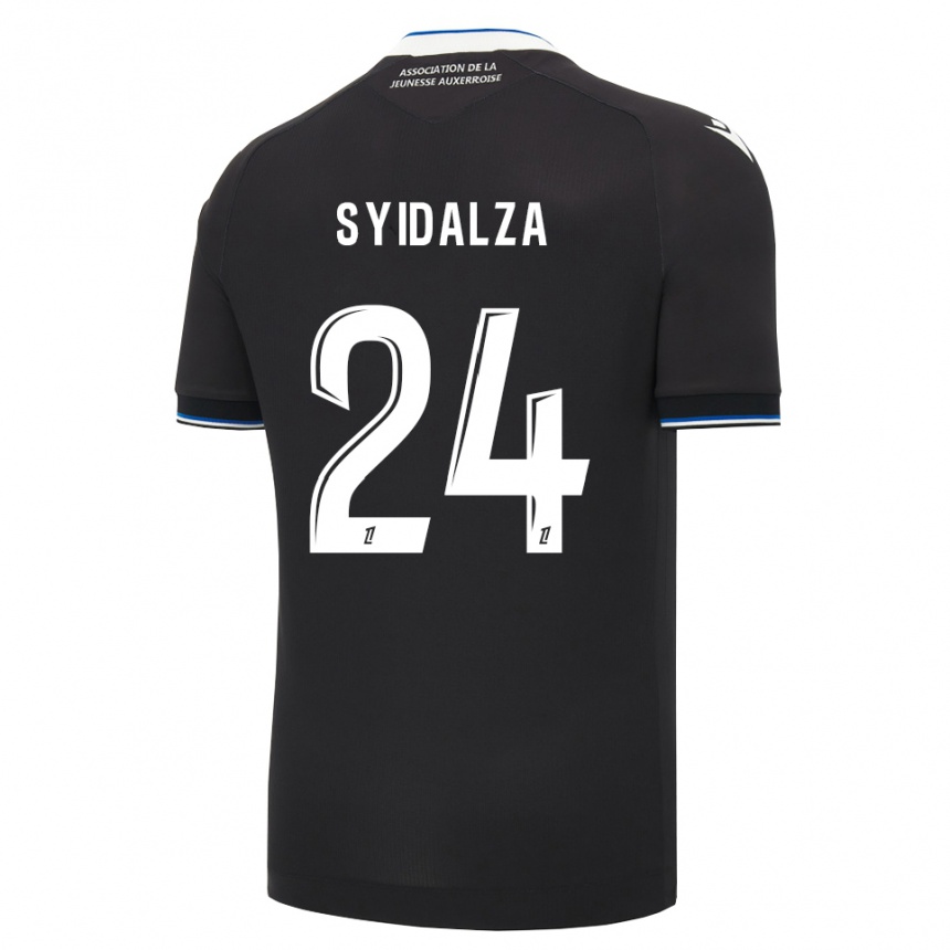 נשים כדורגל Denelzo Syidalza #24 שחור כחול לבן הרחק ג'רזי 2026/27