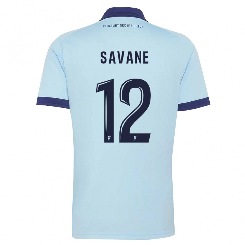 נשים כדורגל Mohamed Savane #12 כחול תירס שחור הרחק ג'רזי 2026/27