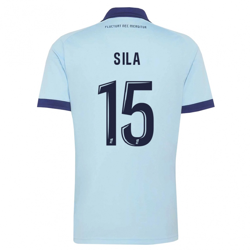 נשים כדורגל Oumar Sila #15 כחול תירס שחור הרחק ג'רזי 2026/27