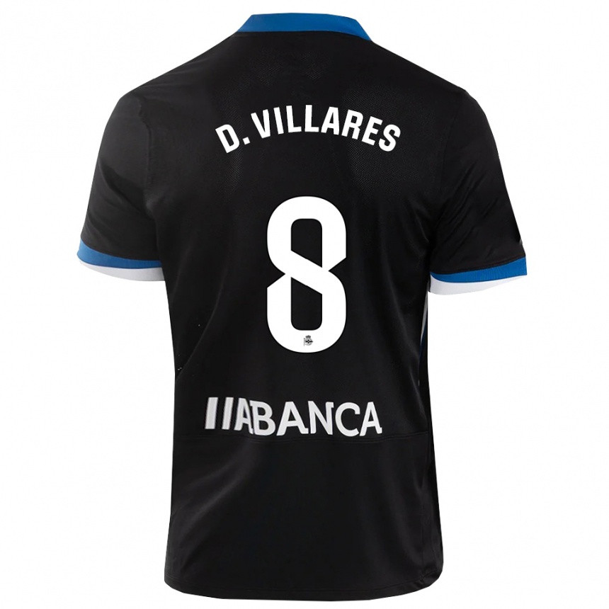 נשים כדורגל דייגו ויירס #8 שחור כחול לבן הרחק ג'רזי 2026/27 נשים כדורגל דייגו ויירס #8 שחור כחול לבן הרחק ג'רזי 2026/27