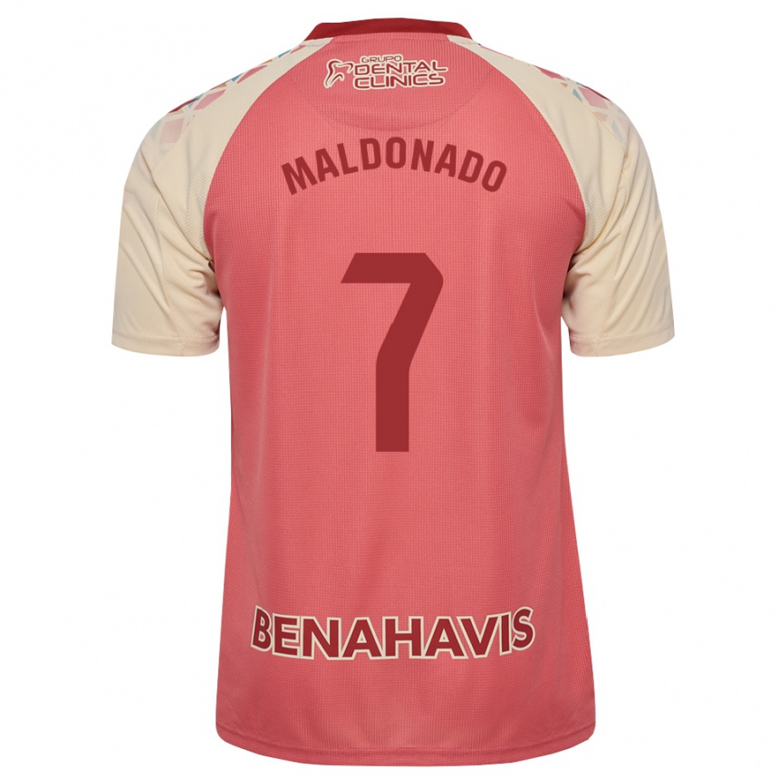 נשים כדורגל Fran Maldonado #7 ורוד בהיר אדום כחול הרחק ג'רזי 2026/27