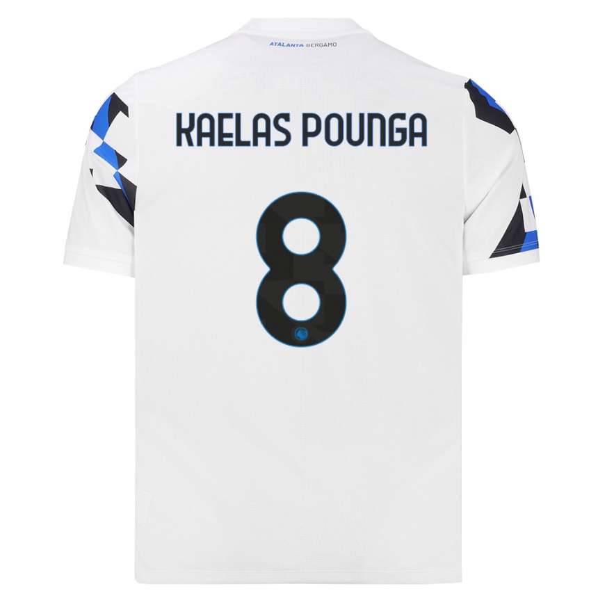 נשים כדורגל Digne Kaelas Pounga #8 לבן אדום כחול הרחק ג'רזי 2026/27