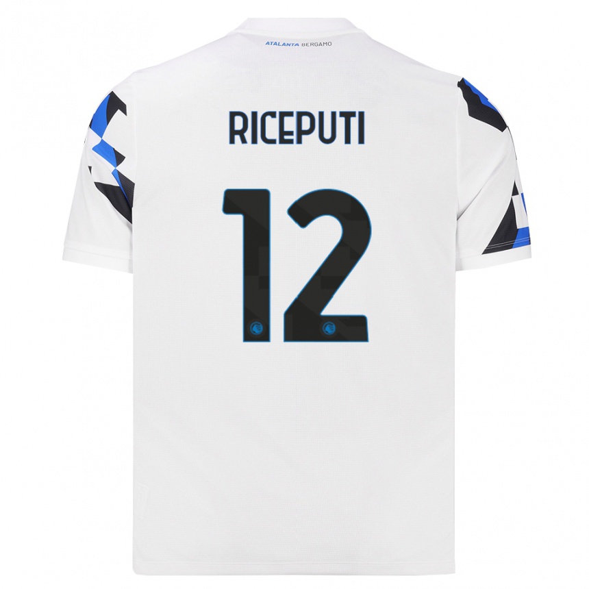 נשים כדורגל Davide Riceputi #12 לבן אדום כחול הרחק ג'רזי 2026/27