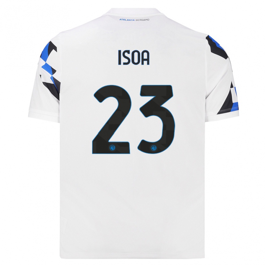 נשים כדורגל Isaac Isoa #23 לבן אדום כחול הרחק ג'רזי 2026/27