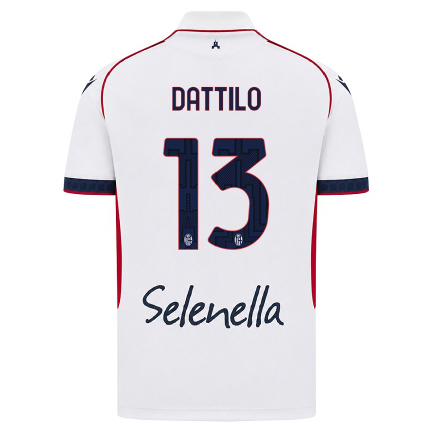 נשים כדורגל Gabriel Dattilo #13 לבן אדום כחול מלכותי הרחק ג'רזי 2026/27