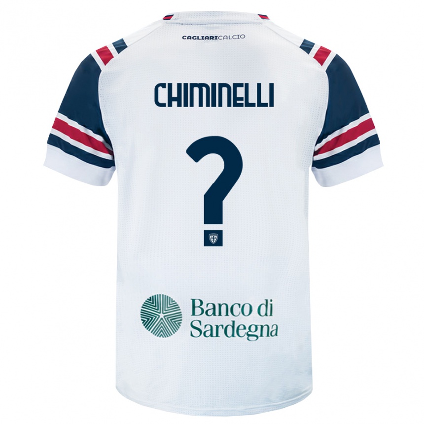 נשים כדורגל Mattia Chiminelli #0 לבן אדום ירוק הרחק ג'רזי 2026/27