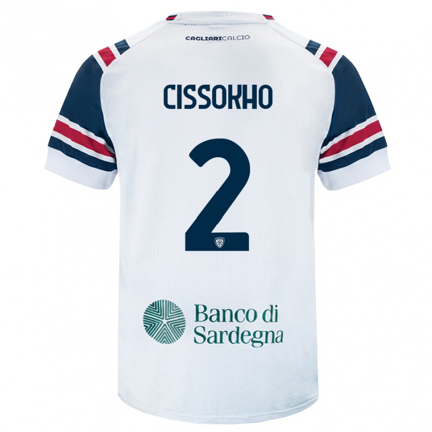 נשים כדורגל Moussa Cissokho #2 לבן אדום ירוק הרחק ג'רזי 2026/27