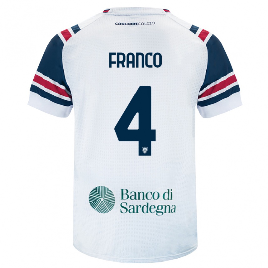 נשים כדורגל Christian Franco #4 לבן אדום ירוק הרחק ג'רזי 2026/27