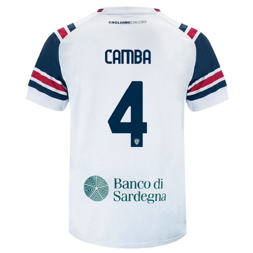 נשים כדורגל Daniele Camba #4 לבן אדום ירוק הרחק ג'רזי 2026/27