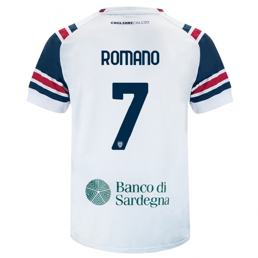 נשים כדורגל Antonio Romano #7 לבן אדום ירוק הרחק ג'רזי 2026/27