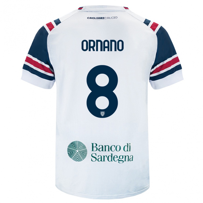 נשים כדורגל Marco Ornano #8 לבן אדום ירוק הרחק ג'רזי 2026/27