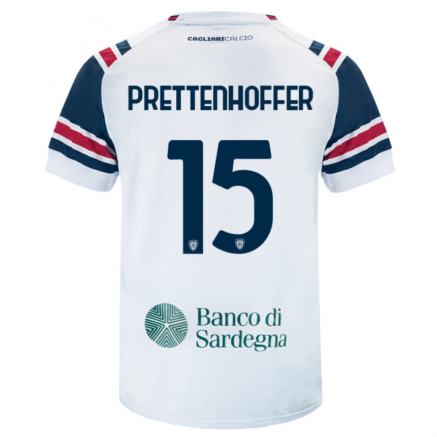 נשים כדורגל Márton Prettenhoffer #15 לבן אדום ירוק הרחק ג'רזי 2026/27