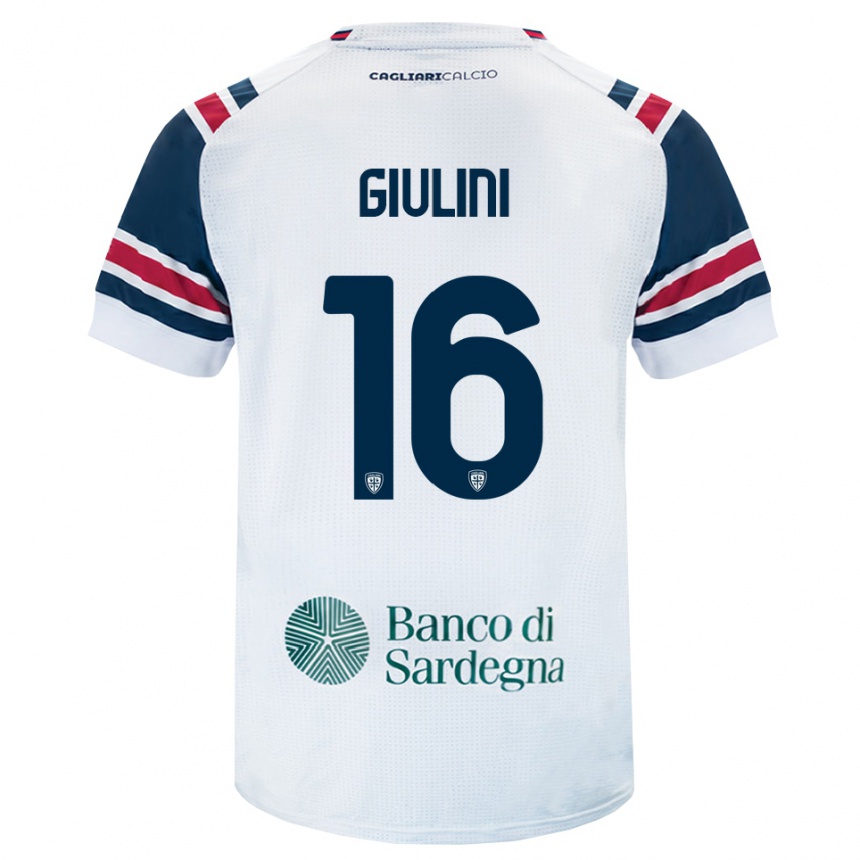 נשים כדורגל Carlo Giulini #16 לבן אדום ירוק הרחק ג'רזי 2026/27