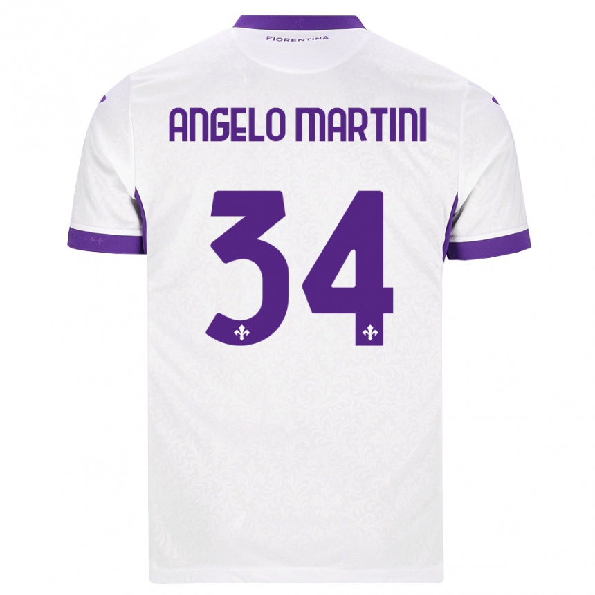 נשים כדורגל Angelo Martini #34 לבן סגול הרחק ג'רזי 2026/27