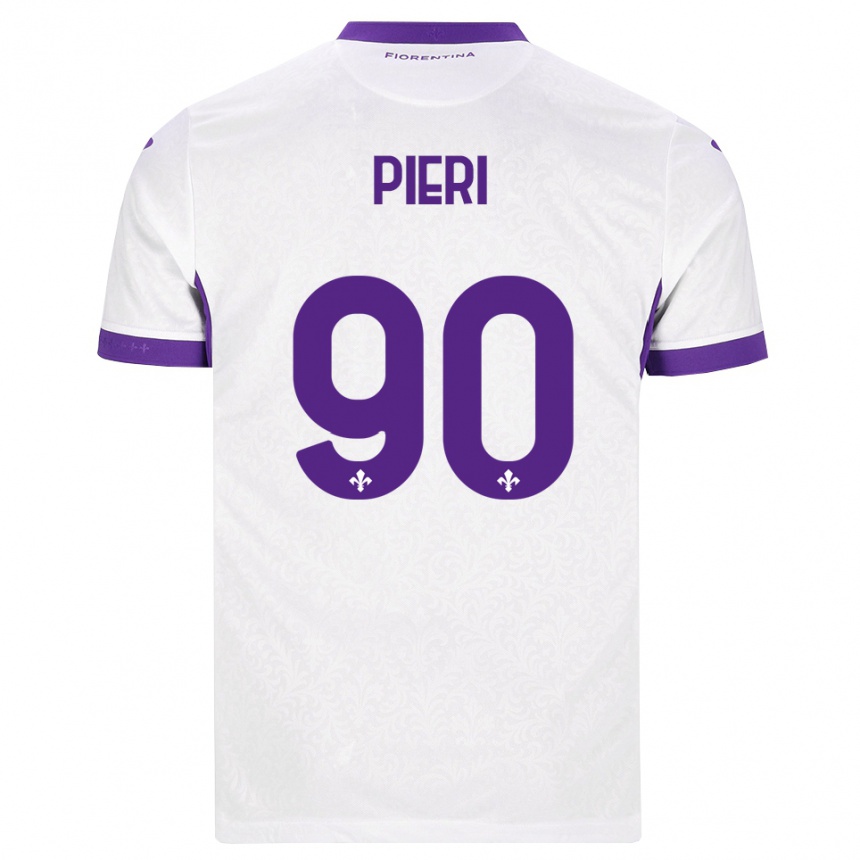 נשים כדורגל Arianna Pieri #90 לבן סגול הרחק ג'רזי 2026/27