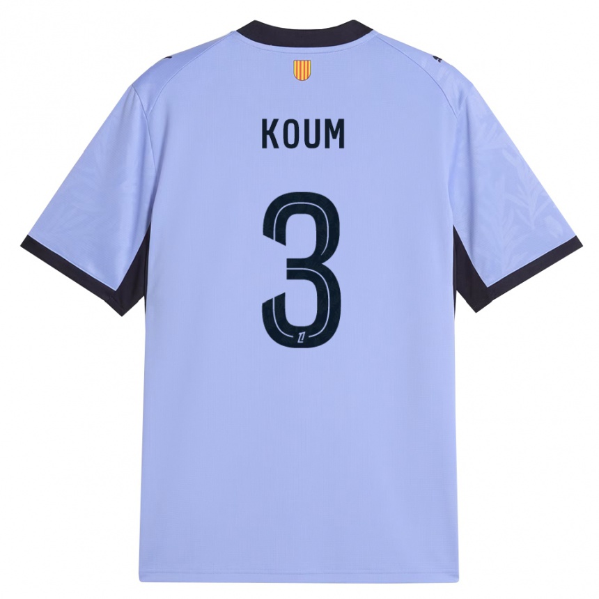 נשים כדורגל Alexi Koum #3 שחור לבנדר ג'רזי קיט שלישי 2026/27