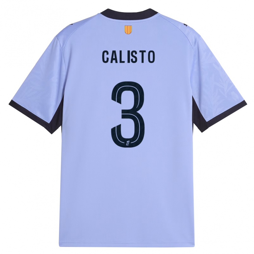 נשים כדורגל Gianni Calisto #3 שחור לבנדר ג'רזי קיט שלישי 2026/27