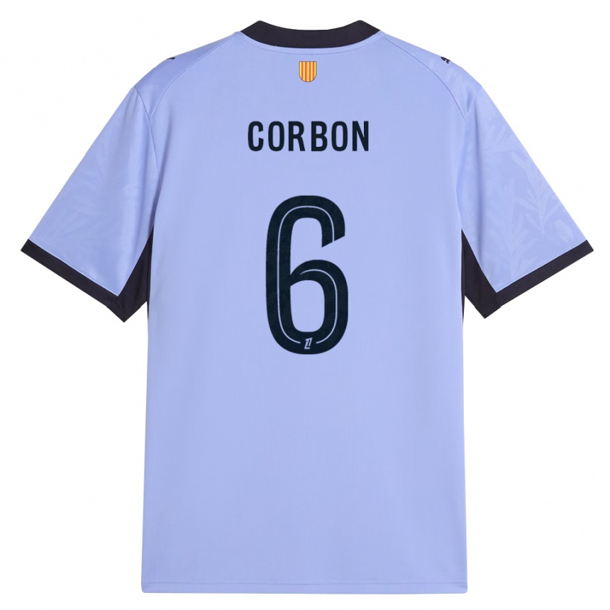 נשים כדורגל Max Corbon #6 שחור לבנדר ג'רזי קיט שלישי 2026/27