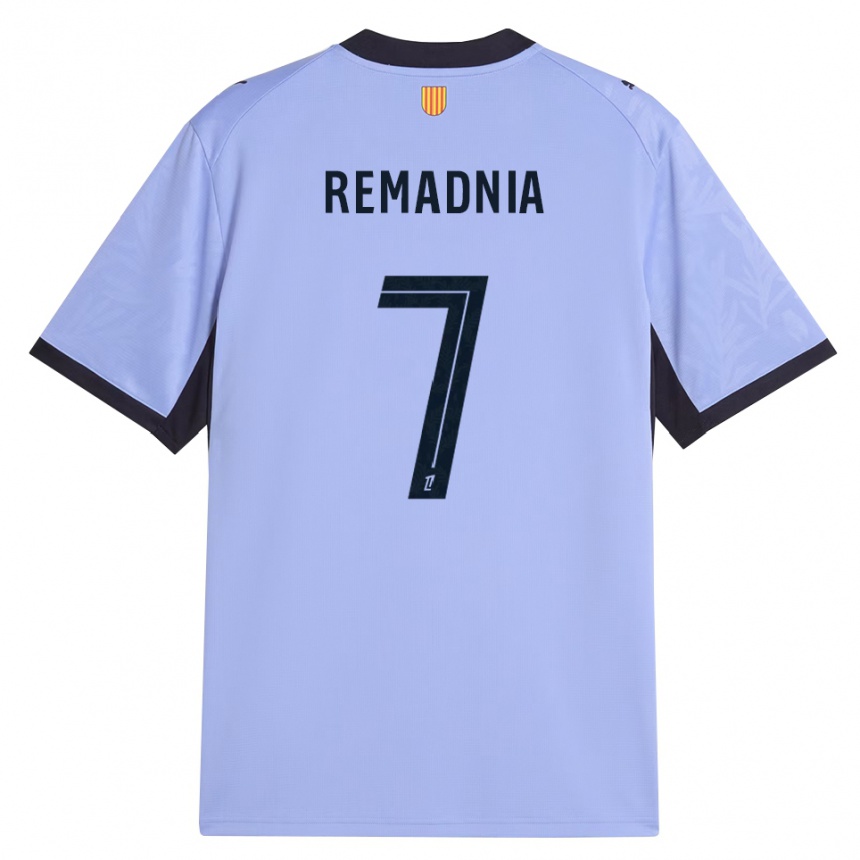 נשים כדורגל Saïd Remadnia #7 שחור לבנדר ג'רזי קיט שלישי 2026/27