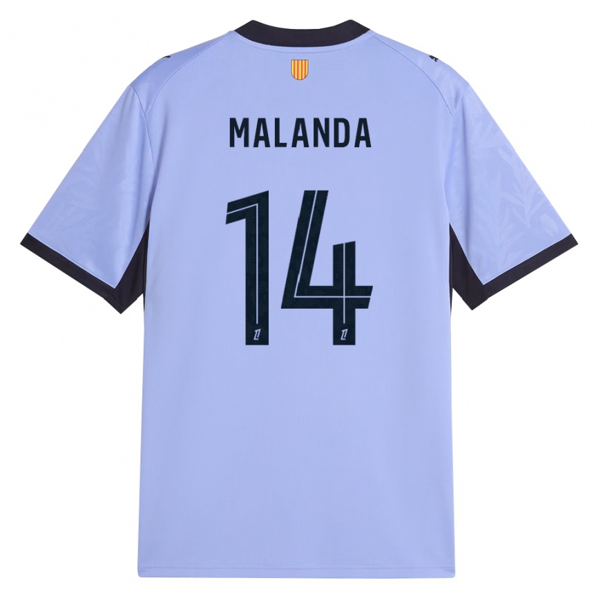 נשים כדורגל Jephthe Malanda #14 שחור לבנדר ג'רזי קיט שלישי 2026/27