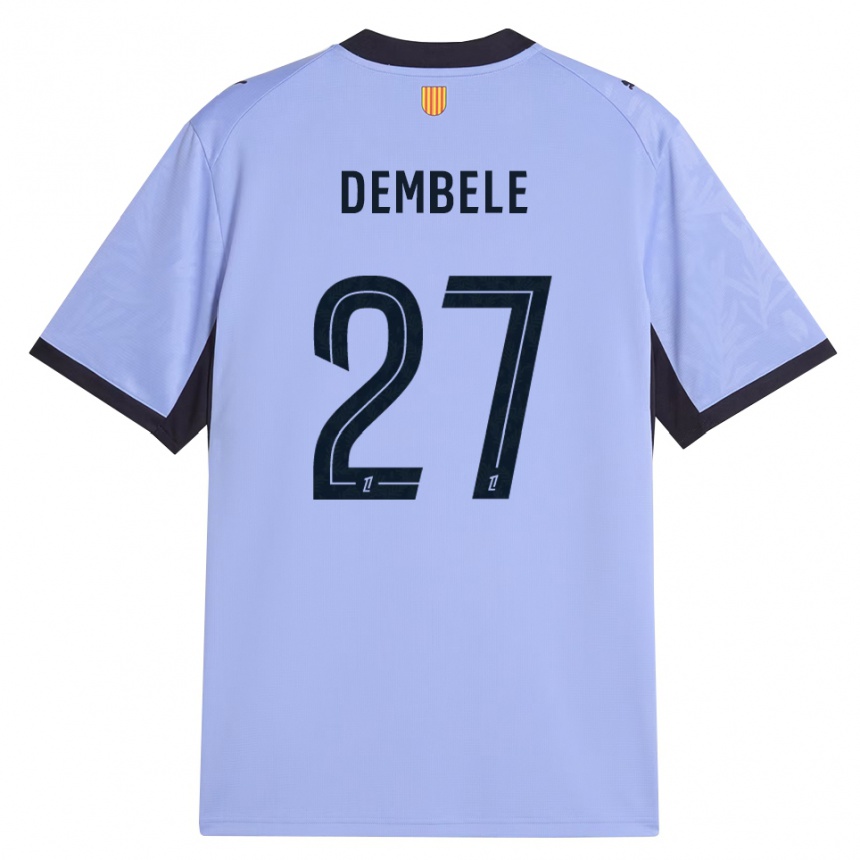 נשים כדורגל Coumba Dembélé #27 שחור לבנדר ג'רזי קיט שלישי 2026/27