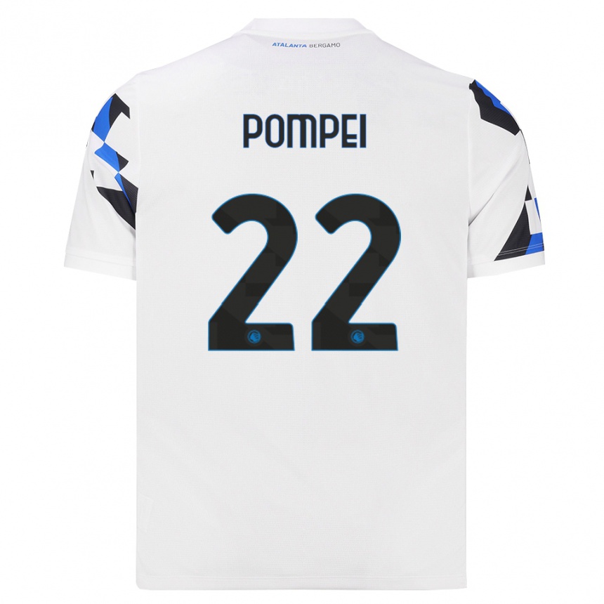 נשים כדורגל Thomas Pompei #22 לבן אדום כחול הרחק ג'רזי 2026/27 נשים כדורגל Thomas Pompei #22 לבן אדום כחול הרחק ג'רזי 2026/27