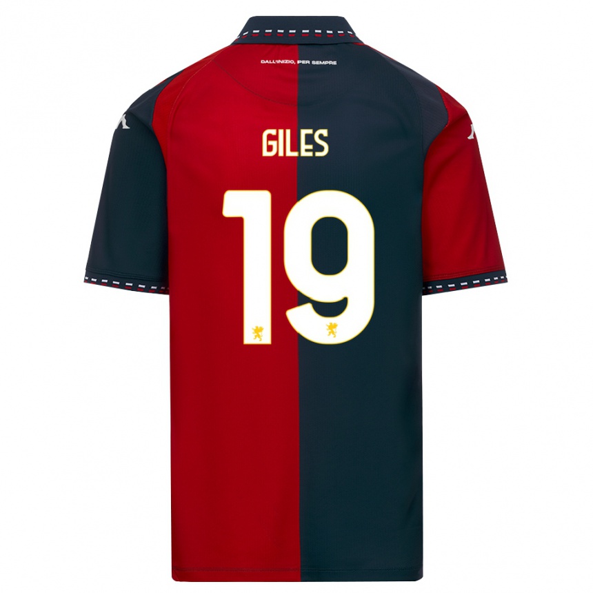 ילדים כדורגל Heidi Giles #19 אדום שחור לבן ג'רזי ביתית 2026/27