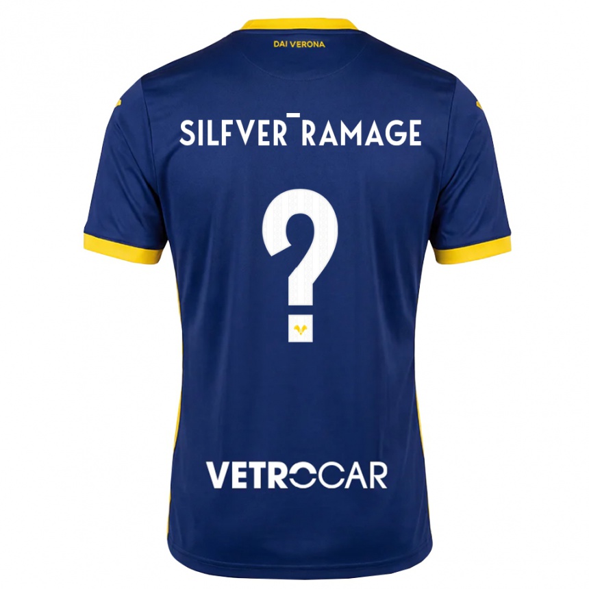 ילדים כדורגל William Silfver-Ramage #0 כחול מלכותי צהוב לבן ג'רזי ביתית 2026/27