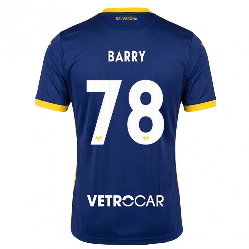 ילדים כדורגל Oumar Barry #78 כחול מלכותי צהוב לבן ג'רזי ביתית 2026/27