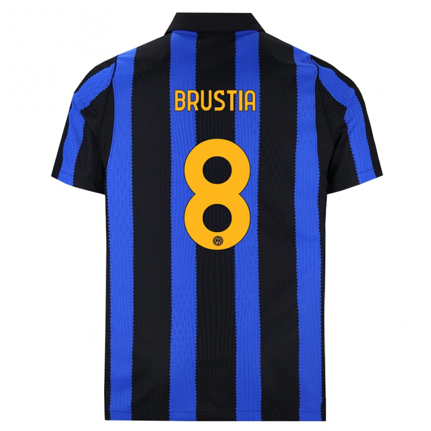 ילדים כדורגל מרטינה ברוסטיה #8 שחור כחול צהוב ג'רזי ביתית 2026/27 ילדים כדורגל מרטינה ברוסטיה #8 שחור כחול צהוב ג'רזי ביתית 2026/27
