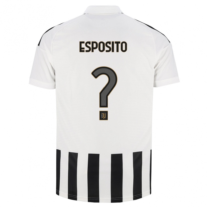 ילדים כדורגל Alessandro Esposito #0 שחור לבן חום ג'רזי ביתית 2026/27